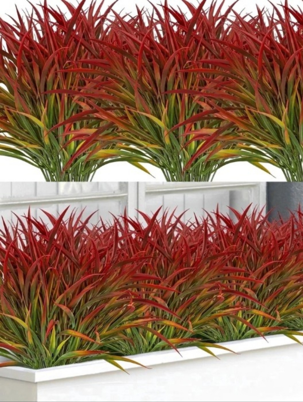 Scidweet Artificial Plants - 16 Bundles Fake Fau Grass Plastic Plants